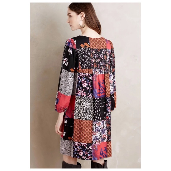 Anthropologie Arcata Patchwork Dress by One September XS - Picture 4 of 16